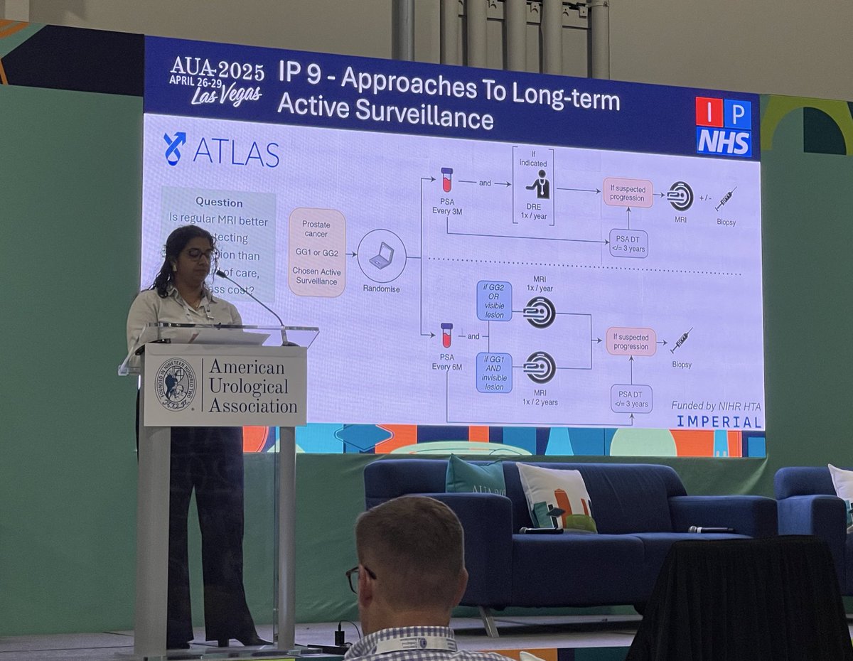 Imperial Prostate (@ip_london) on Twitter photo Update of #IP9ATLAS presented by <a href="/Archana_GK1/">Archana Gopalakrishnan</a> at #AUA25
This pivotal RCT will evaluate MRI-based surveillance for patients with GG1-2 cancer starting active surveillance
Recruitment is open across the UK! Update of #IP9ATLAS presented by <a href="/Archana_GK1/">Archana Gopalakrishnan</a> at #AUA25
This pivotal RCT will evaluate MRI-based surveillance for patients with GG1-2 cancer starting active surveillance
Recruitment is open across the UK!