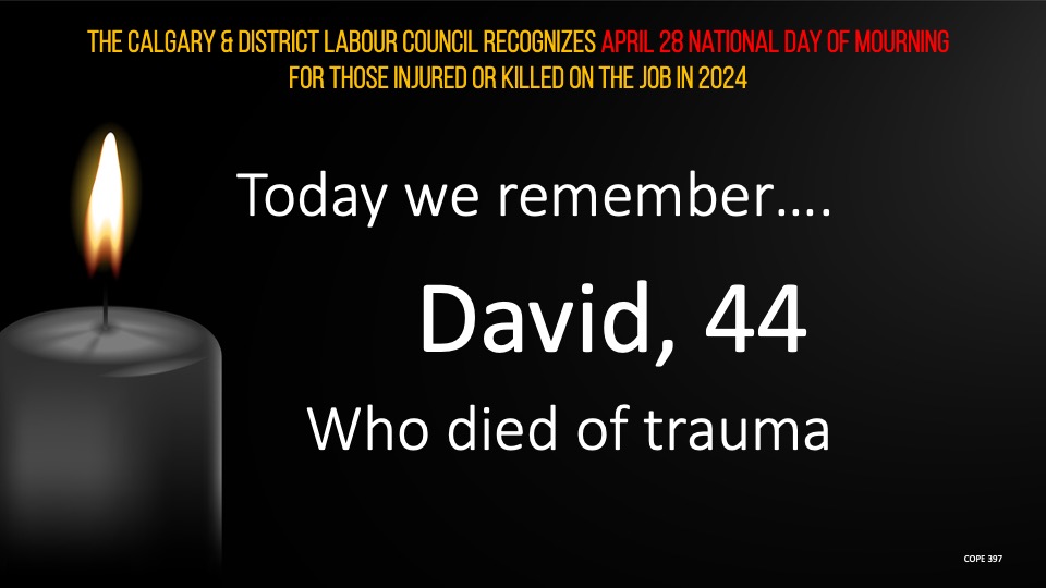 Today, we remember David, 44, who died of trauma.