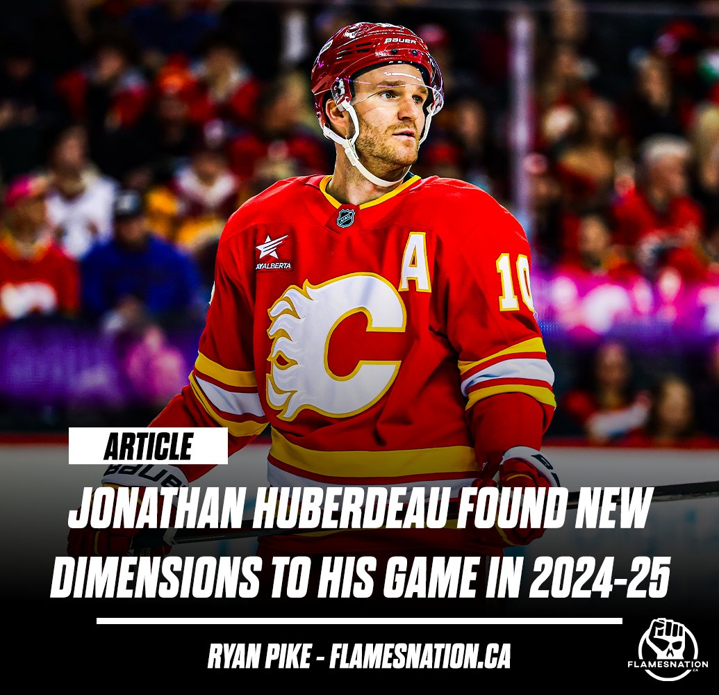 Jonathan Huberdeau found new dimensions to his game in 2024-25 🔥

📰: New Article Available 
✍️: <a href="/RyanNPike/">Ryan Pike</a> 
💻: flamesnation.ca/news/jonathan-…