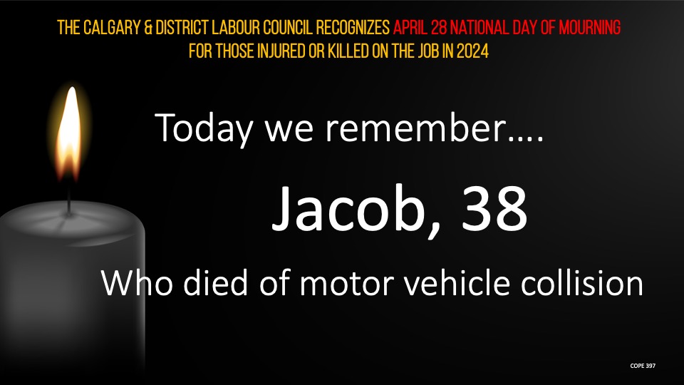 Today, we remember Jacob, 38, who died in a motor vehicle collision.