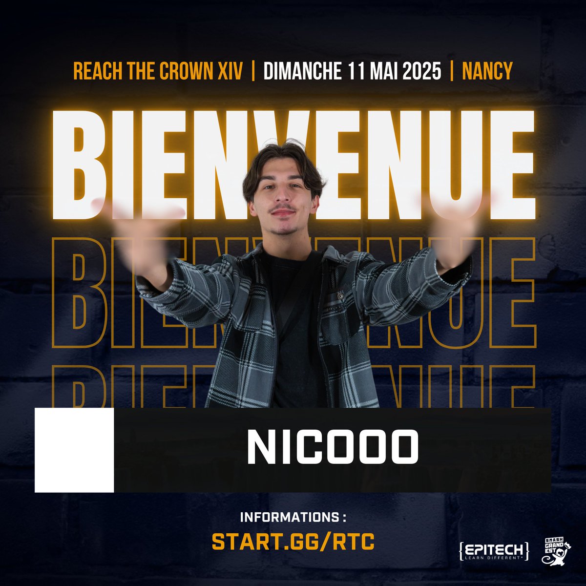 SmashGrandEst's tweet photo. 👑 Il parait qu'un raid de joueurs alsaciens 🥨 s'organise pour venir mettre le zbeul à #Nancy ...

On accueille @NicoooSSB pour cette nouvelle édition du #ReachTheCrown !

🔗 Infos &amp; inscription : https://t.co/qanNHJyA3A https://t.co/Tbim6jZ9h5