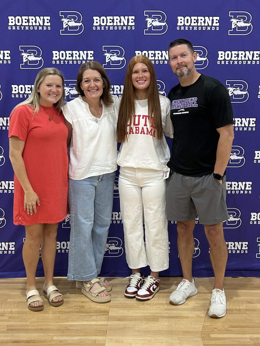 Boerne Girls Basketball (@bhshoundbball) on Twitter photo Congratulations to <a href="/Chloe_Donnell3/">Chloe Donnell</a> for signing with <a href="/SouthAlabamaWBB/">South Alabama Women's Basketball 🏀</a>!! Big time! Go Jags! <a href="/LeechStan/">Boerne ISD Athletics</a> <a href="/BoerneISD/">Boerne ISD</a> <a href="/Boernehs/">Boerne High School</a> <a href="/gohoundsgo_gabc/">Greyhound Athletic Booster Club (GABC)</a> <a href="/BoerneStarSport/">Boerne Star Sports</a> Congratulations to <a href="/Chloe_Donnell3/">Chloe Donnell</a> for signing with <a href="/SouthAlabamaWBB/">South Alabama Women's Basketball 🏀</a>!! Big time! Go Jags! <a href="/LeechStan/">Boerne ISD Athletics</a> <a href="/BoerneISD/">Boerne ISD</a> <a href="/Boernehs/">Boerne High School</a> <a href="/gohoundsgo_gabc/">Greyhound Athletic Booster Club (GABC)</a> <a href="/BoerneStarSport/">Boerne Star Sports</a>