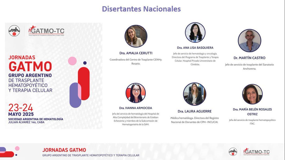 Jornadas GATMO 23/24 mayo 
#SAH #GATMOTC