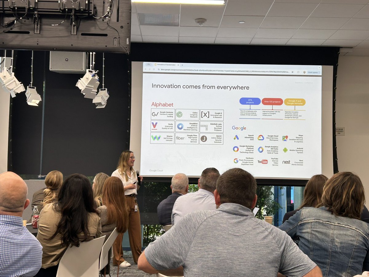 AASAHQ's tweet image. Learning how Google innovates — and hearing real-world lessons from Brigantine Public Schools’ @GlennGRobbins. 

#AASA #InnovationForTransformation @brigschools