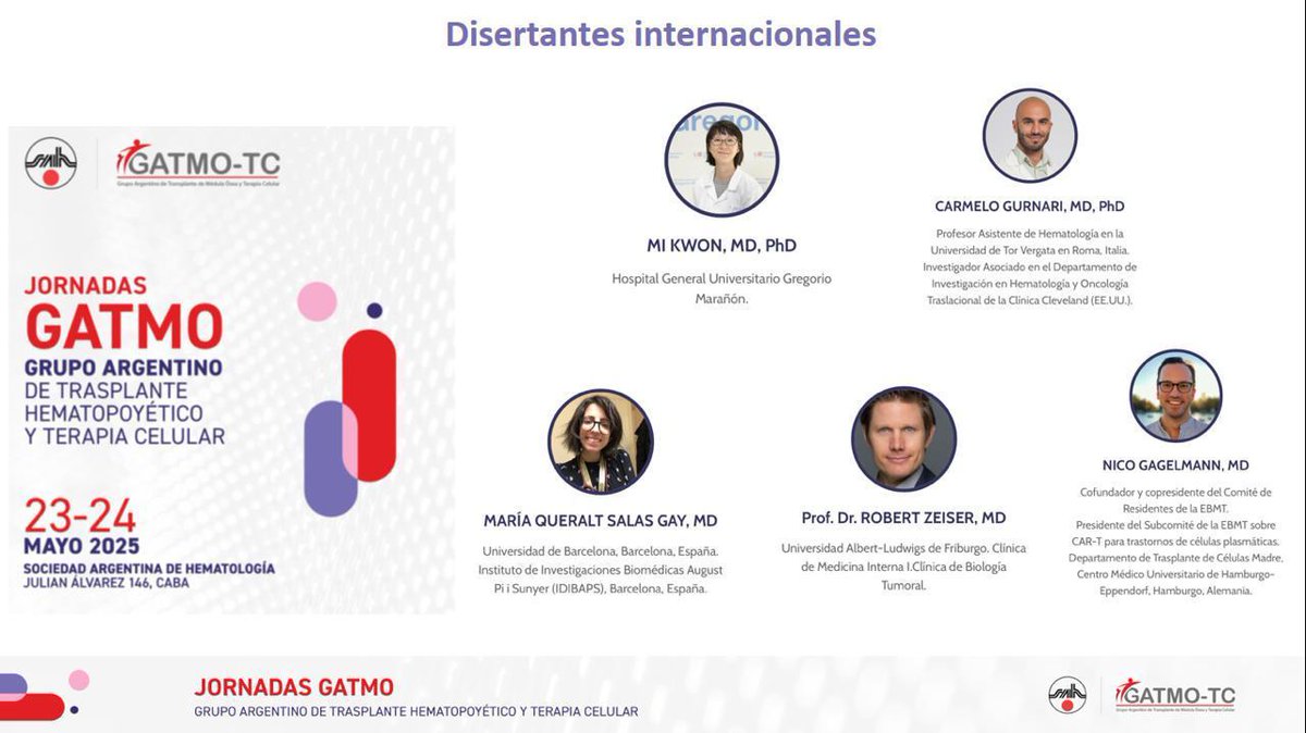 🌟 Join the #GATMO 2025 experience!
📍 Buenos Aires 🇦🇷 | 📅 May 23–24
🧬 Top local &amp; international experts!
💻 Virtual option for non-residents!
🔗 Check it out: gatmo.sahonline.com.ar
#HSCtransplant #Networking #Innovation
 #SAH #GATMOTC
Don’t miss it!!