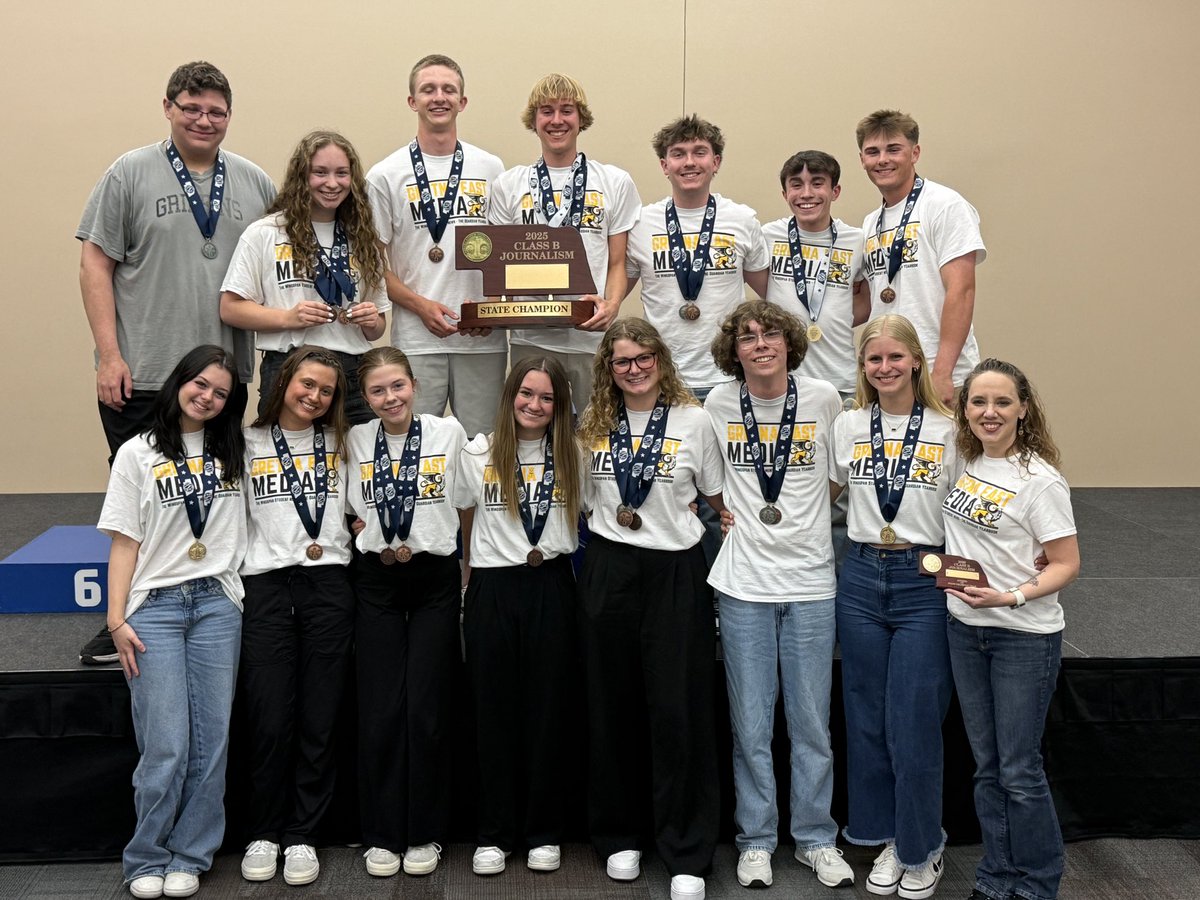 🏆 The Gretna East Griffins are the 2025 NSAA Class B State Journalism Champions!