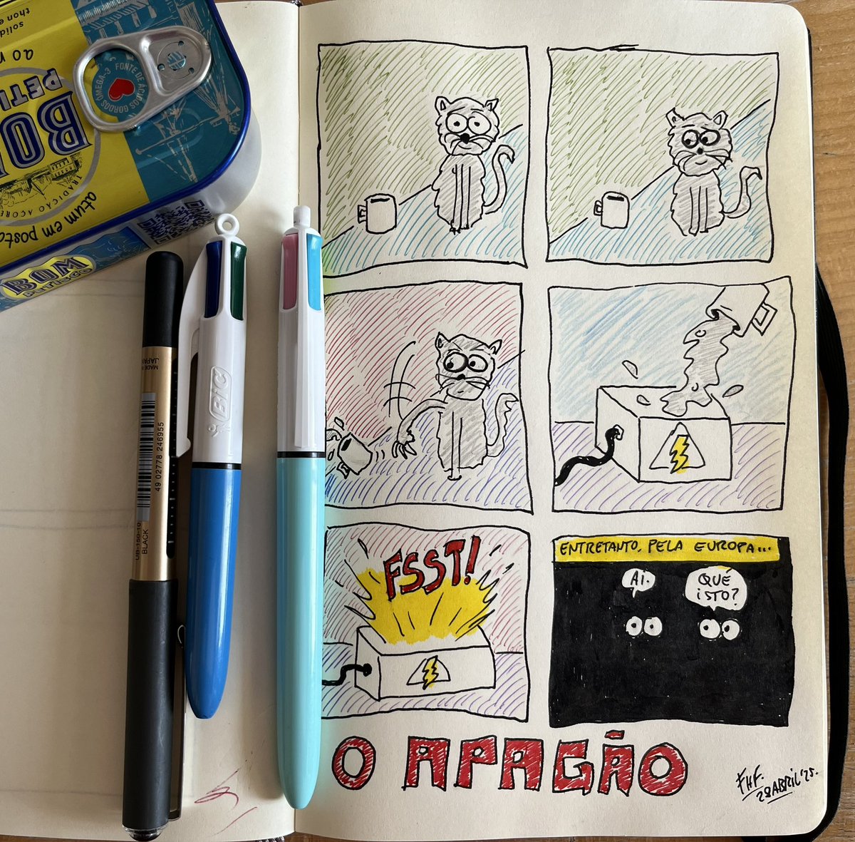 fhf's tweet photo. Fijumbnec: aqui há gato.
.
.
.
#Apagão #Blackout #Fijumbnec #cartoon #comics #BD #BandaDesenhada #Garatujo #Garatujos #Doodle #Doodles #Garatujo_FHF #Garatujos_FHF #Doodle_FHF #Doodles_FHF https://t.co/uovC3WSuHo