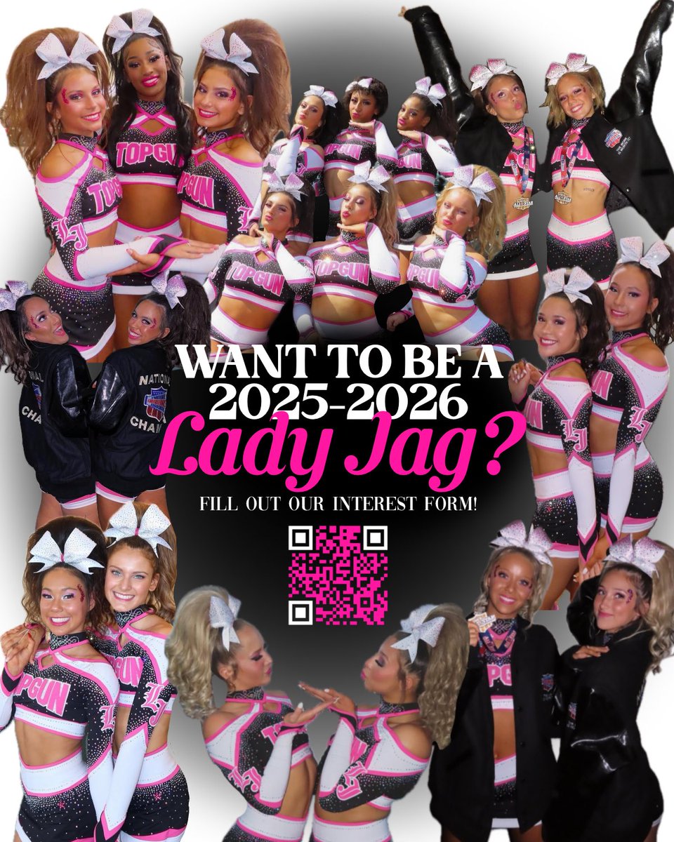 Want to join the Lady Jag sisterhood? Scan the QR code or click here jotform.com/form/250995064… to fill out our interest form for the 2025-2026 season. 💋

We’re so excited for an incredible season ahead and would love for you to be a part of it. Let’s make this the best year yet!