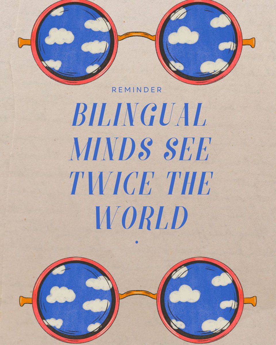🕶️Motivational Monday 🕶️

Bilingual minds have double the vision — they see the beauty of two worlds at once. Let’s ignite, celebrate, and empower every bilingual journey! ❤️✨
#teach #learn #world #texas #educate #education