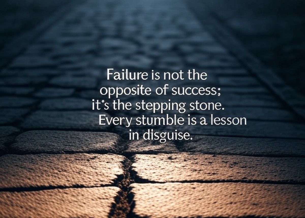 QuotesShare's tweet image. Failure is not the opposite of success; it’s the stepping stone. Every stumble is a lesson in disguise.

#LearnFromFailure #SteppingStones #SuccessAwaits #Quotes #ShareInspireQuotes