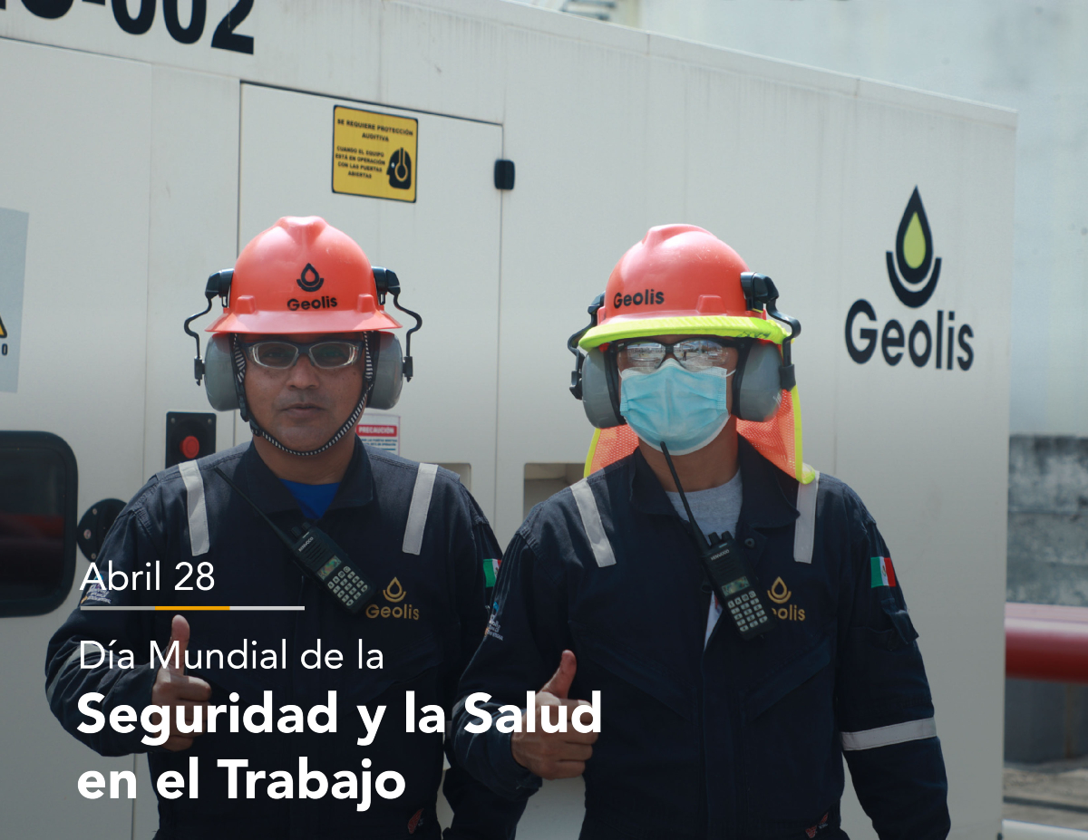 GeolisMx's tweet photo. En el Día Mundial de la Seguridad y la Salud en el Trabajo, reafirmamos nuestro compromiso con la seguridad laboral en cada zona operativa tanto en tierra como costa afuera.

¡Porque tu seguridad es nuestra prioridad!

#geolis #petrolera #mexico #oilandgas https://t.co/Bc7pabGMbv