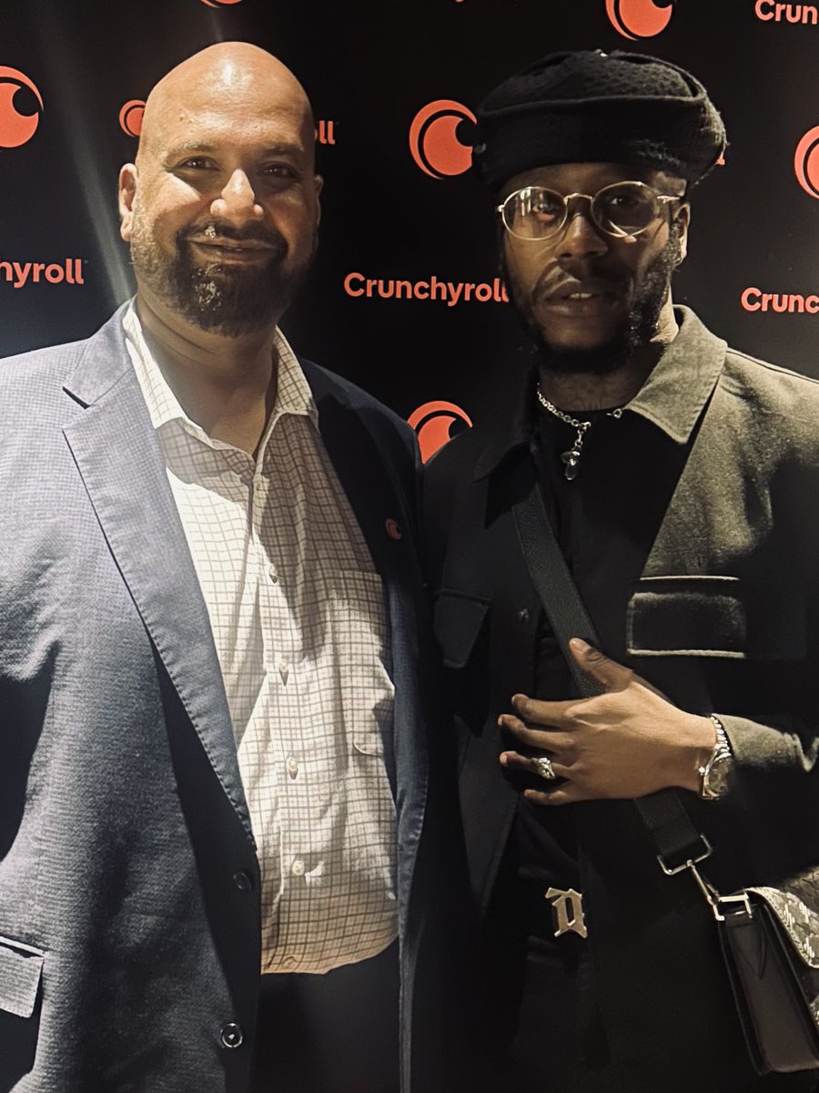 CHE LINGO (@che_lingo) on Twitter photo Was dope to meet Crunchyroll President Rahul Purini again in the UK this time. Thanks for the recharge on why anime is important & impactful. More to come. 🌹
<a href="/Crunchyroll/">Crunchyroll</a> Was dope to meet Crunchyroll President Rahul Purini again in the UK this time. Thanks for the recharge on why anime is important & impactful. More to come. 🌹
<a href="/Crunchyroll/">Crunchyroll</a>