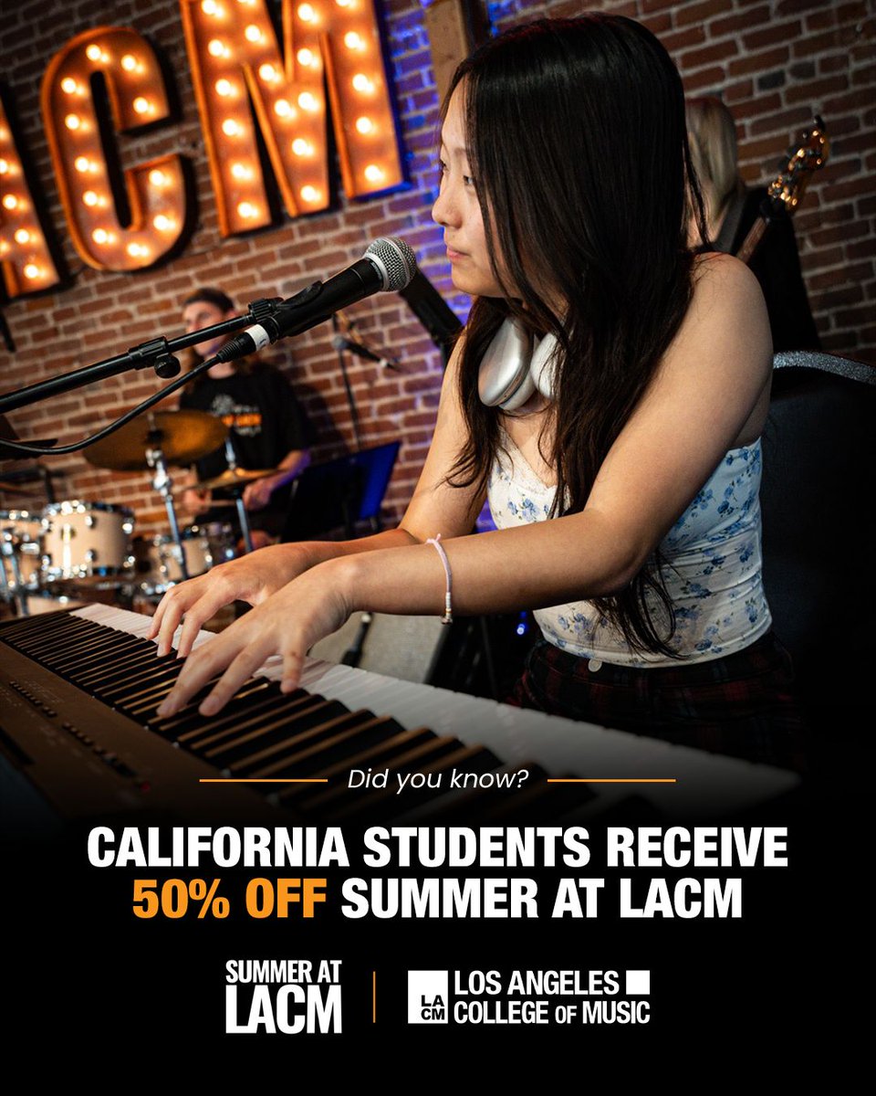 LACMofficial's tweet photo. We can't wait for Summer at LACM 2025! Go to https://t.co/GiWWEu7Vs9 and claim your discount by applying by June 1! https://t.co/ODLTfqVMtj