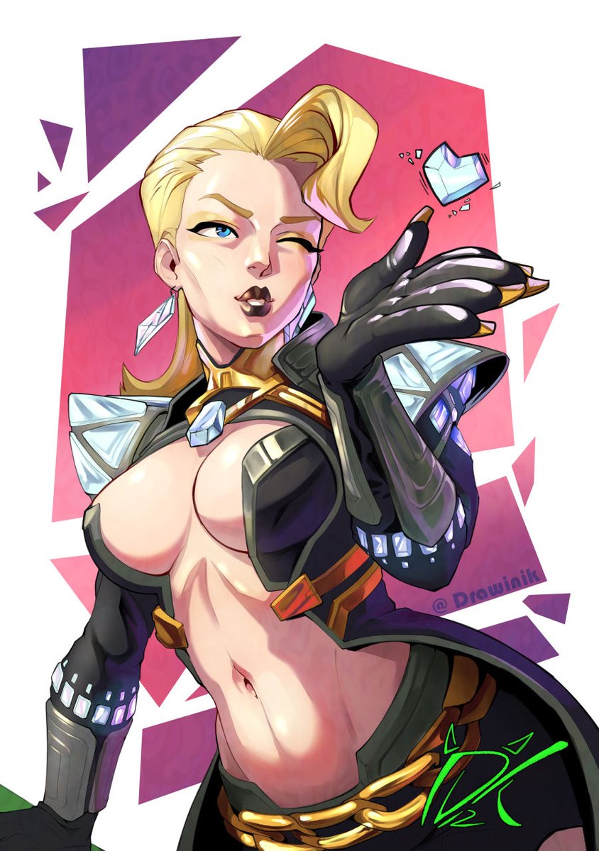 DrawiniK's tweet image. A kiss from Frost
 #MarvelRivals