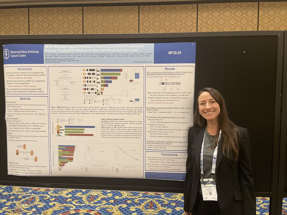 ari hakimi (@arihakimi) on Twitter photo So proud of <a href="/LinaPosadaCald/">Lina Posada</a> and Mark Dawideks best poster win at #AUA2025 for their work on mechanism of outstanding response to immunotherapy in RCC! <a href="/MSKCancerCenter/">Memorial Sloan Kettering Cancer Center</a> <a href="/UrologyMSK/">UrologyMSK</a> So proud of <a href="/LinaPosadaCald/">Lina Posada</a> and Mark Dawideks best poster win at #AUA2025 for their work on mechanism of outstanding response to immunotherapy in RCC! <a href="/MSKCancerCenter/">Memorial Sloan Kettering Cancer Center</a> <a href="/UrologyMSK/">UrologyMSK</a>