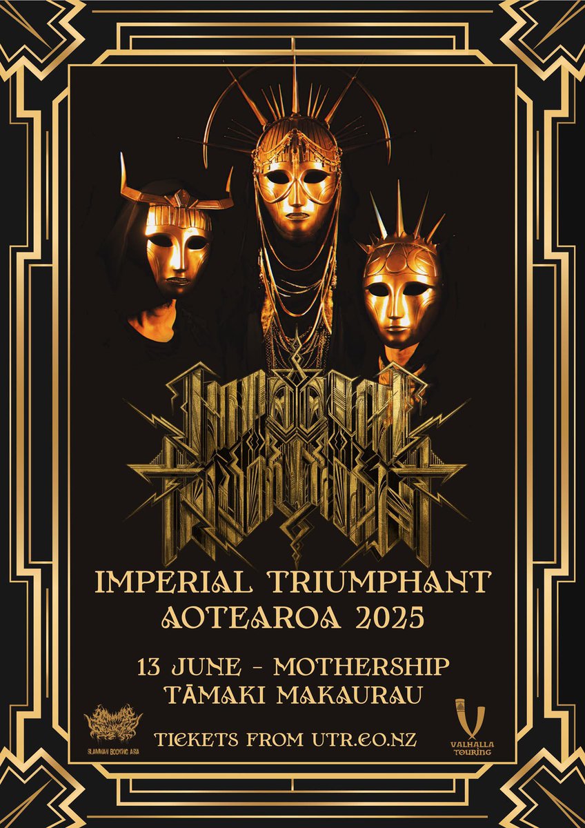 @talios@mastodon.nz (@talios) on Twitter photo Holy jazz metal - <a href="/imperialnyc/">Imperial Triumphant</a> to obliterate Auckland - this is definitely cause to dust off the cameras \m/ Holy jazz metal - <a href="/imperialnyc/">Imperial Triumphant</a> to obliterate Auckland - this is definitely cause to dust off the cameras \m/