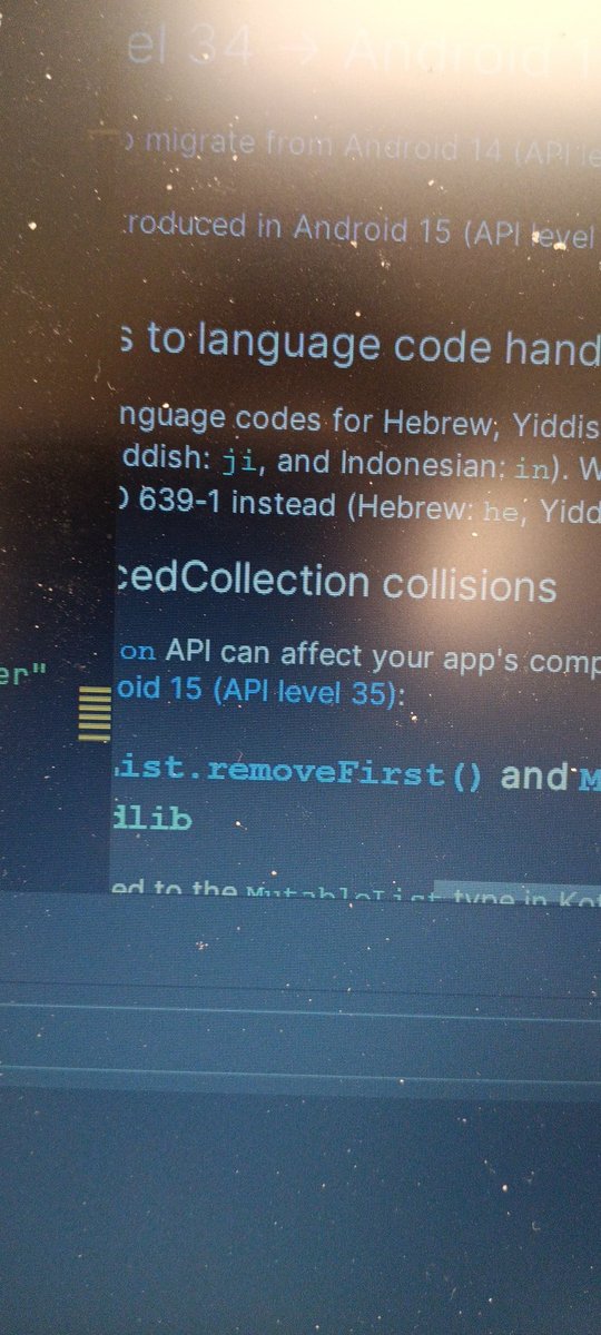 JhammatCodes's tweet photo. Trying to upgrade #Android15 https://t.co/7Gx1GPpLN7