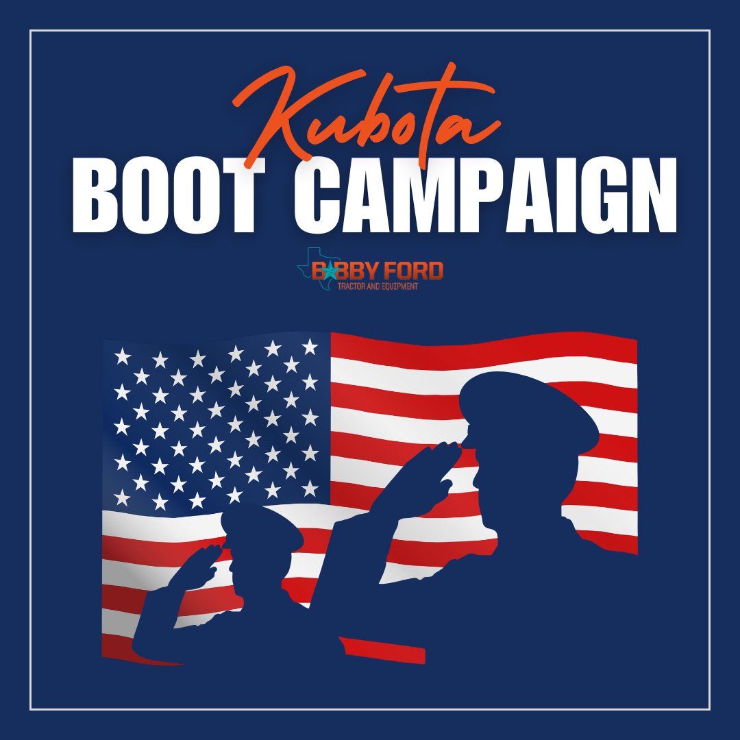 BobbyFordKubota's tweet image. Service drives us—in business and in giving back. We’re proud to support veterans with #BootCampaign + #Kubota! Shop boots &amp;amp; YOU MATTER gear. Use code Kubota10 for 10% off: bit.ly/42V7qdn