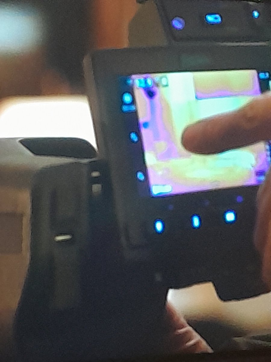 The skin crew put a inferred flir video recorder on and picked up a guy in the corner of the room watching them