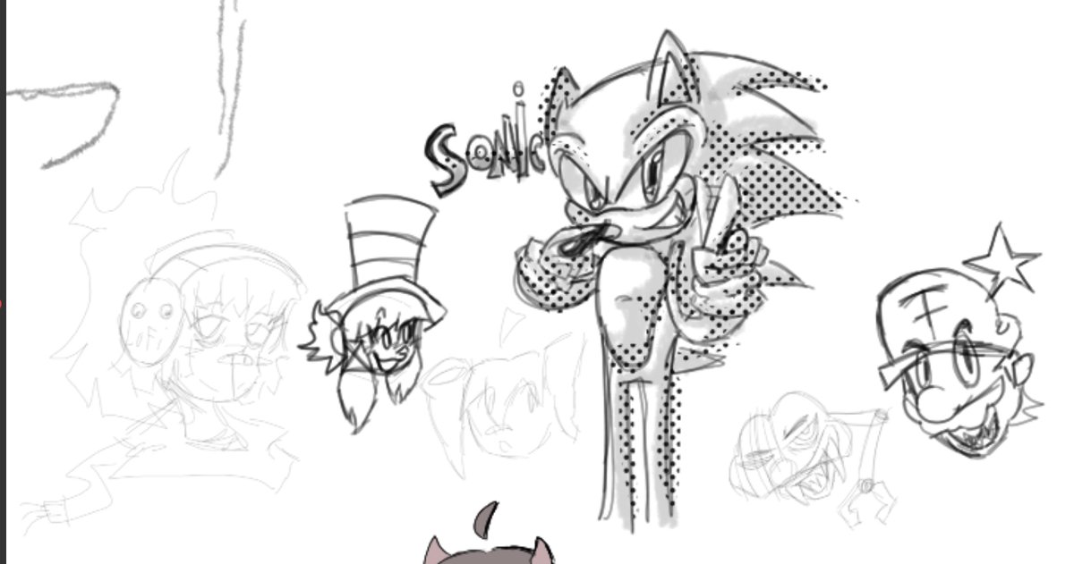 El gato shows his face once more lol

plus a sonic I did as an attempt
(ignore the Teto)