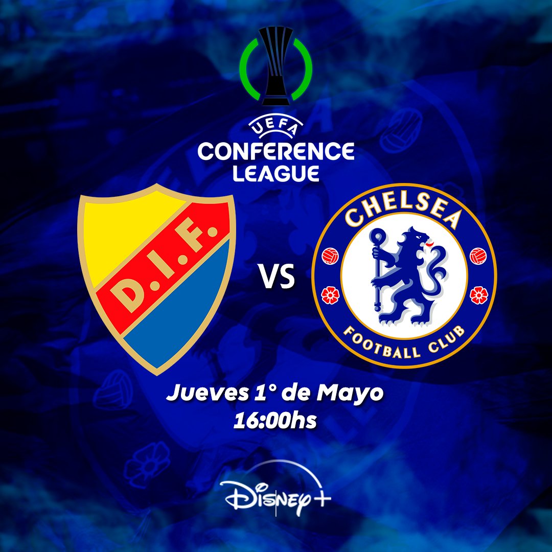 🔵 | 𝗝𝗨𝗘𝗚𝗔 𝗘𝗟 𝗖𝗛𝗘𝗟𝗦𝗘𝗔

🏆 UEFA Conference League | Semifinal
🆚 Djurgardens IF
🗓️ Jueves 1º de Mayo | 16hs 🇺🇾
📺 Exclusivo Disney+ Premium 

¡Vamos Blues!