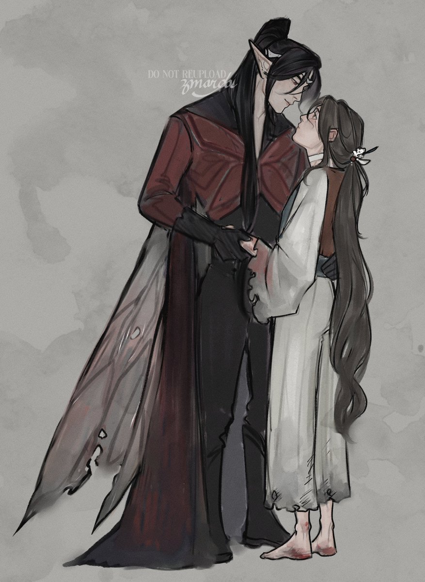 zmarqa's tweet photo. doodle • fairy king and thumbelina but it's #hualian #tgcf https://t.co/iDvB0JVt8Z