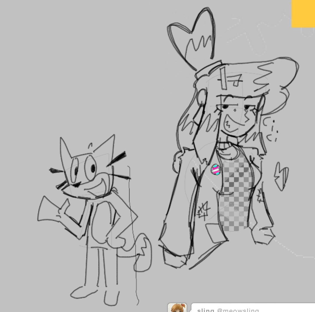 whole lot more of her, now improved!
with a scratch cameo

also while I was drawing her someone also drew her while not knowing anything bout mashup week
and if your reading this thank you :]