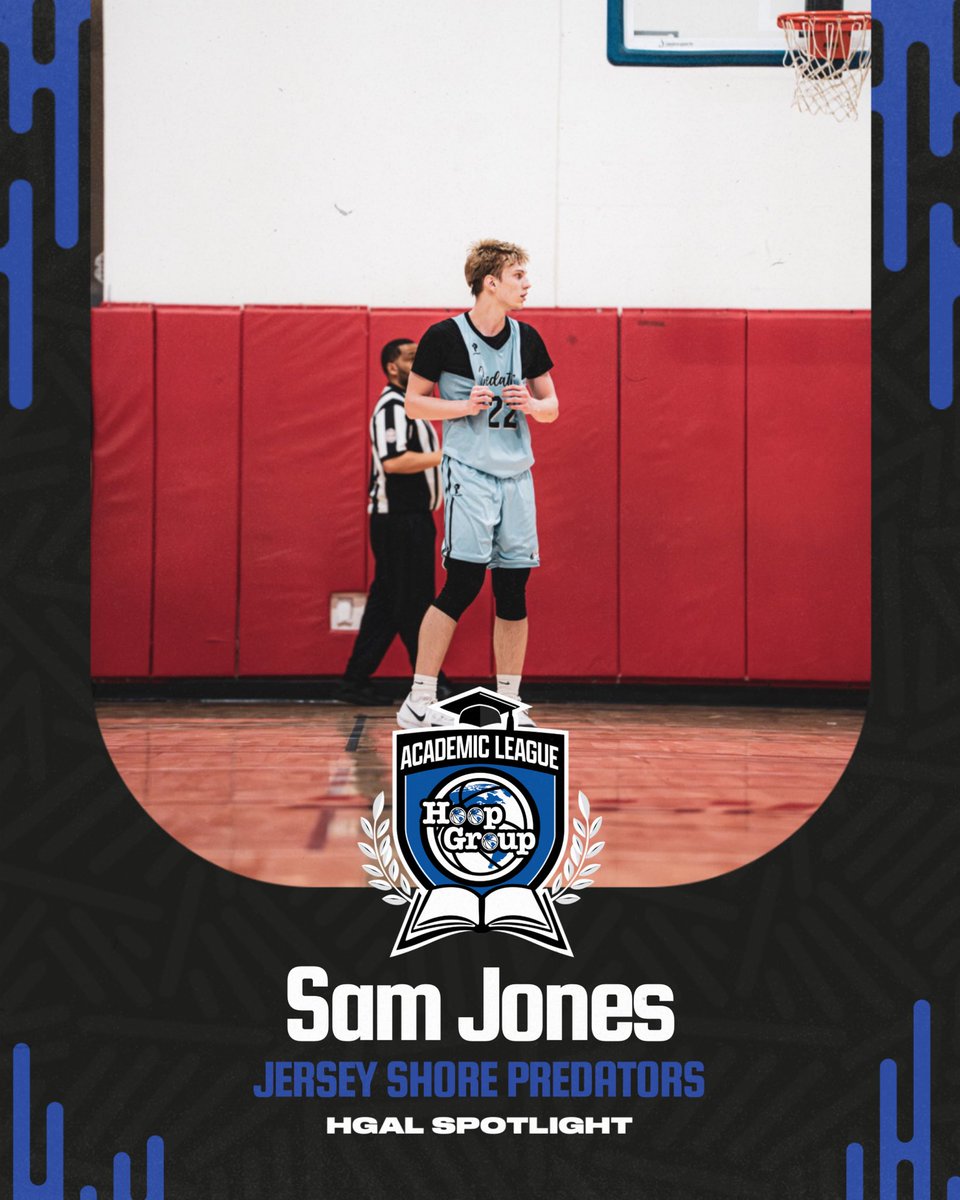 🚨 <a href="/HoopGroupAL/">Hoop Group Academic League (HGAL)</a> Spotlight

Sam Jones has helped <a href="/JSPredators/">JerseyShorePredators</a> make noise this Spring. 6’2 guard is an elite shooter, crafty finisher, and carries a 3.4 GPA. During the May Live Period coaches can see Sam <a href="/TheHoopGroup/">Hoop Group</a> Spring Jam Fest May 16-18.
