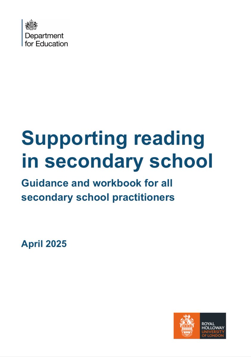 Prof Michael Green FCCT (@michael_s_green) on Twitter photo 🚨Do you teach secondary? If so, <a href="/educationgovuk/">Department for Education</a> has published details of a short course that has been written regarding supporting reading in secondary.
This is definitely worth looking at: gov.uk/government/pub…
#reading #secondary #edutwitter 🚨Do you teach secondary? If so, <a href="/educationgovuk/">Department for Education</a> has published details of a short course that has been written regarding supporting reading in secondary.
This is definitely worth looking at: gov.uk/government/pub…
#reading #secondary #edutwitter
