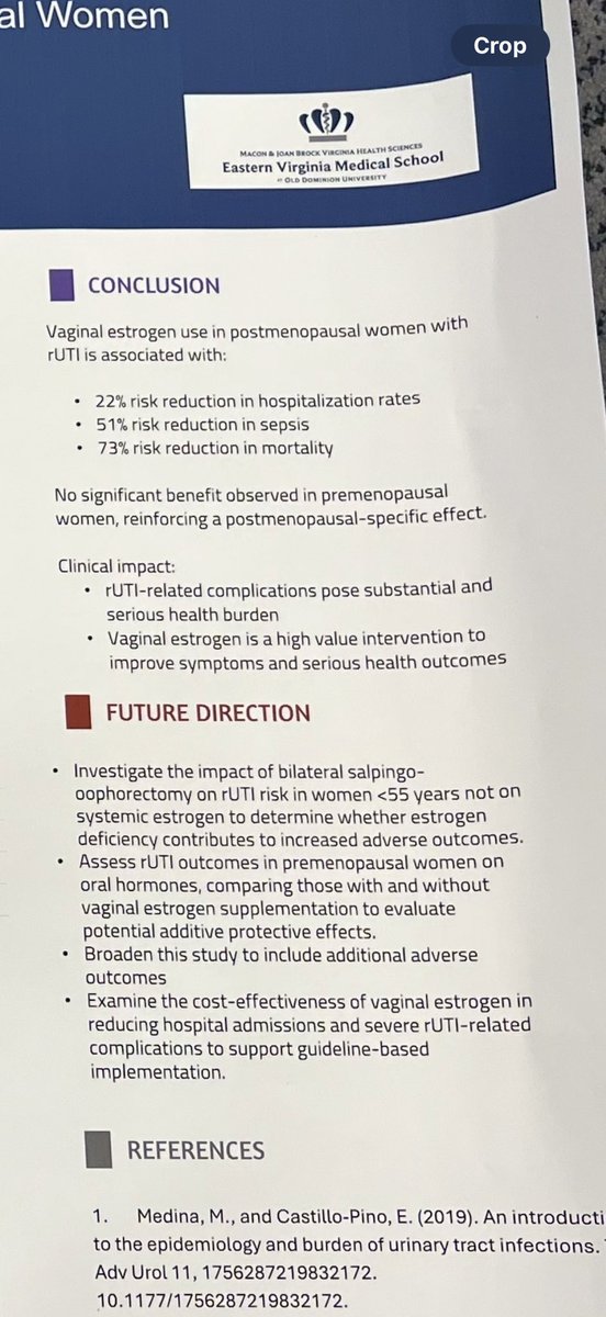 Rachel S. Rubin, MD (@drrachelrubin) on Twitter photo Oh. My. God. Look. At. This. Data.
11 million women w recurrent uti.
If using vaginal estrogen
73% less MORTALITY
51% less SEPSIS
22% less hospitalizations
๐ the graphs donโt lie
<a href="/Dr_Elise_De/">Elise J.B. De, MD</a> should get a Nobel prize for this work
#AUA25 <a href="/AshleyGWinter/">Ashley Winter MD || Urologist</a> Oh. My. God. Look. At. This. Data.
11 million women w recurrent uti.
If using vaginal estrogen
73% less MORTALITY
51% less SEPSIS
22% less hospitalizations
๐ the graphs donโt lie
<a href="/Dr_Elise_De/">Elise J.B. De, MD</a> should get a Nobel prize for this work
#AUA25 <a href="/AshleyGWinter/">Ashley Winter MD || Urologist</a>