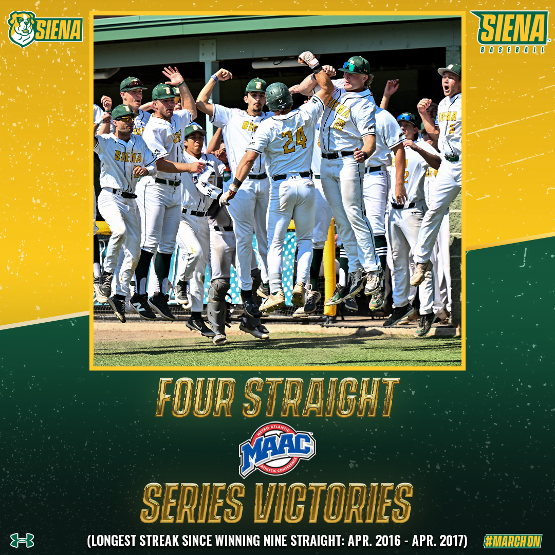 📈📈📈📈

#MarchOn x #SienaSaints x #MAACBaseball x #NCAABaseball