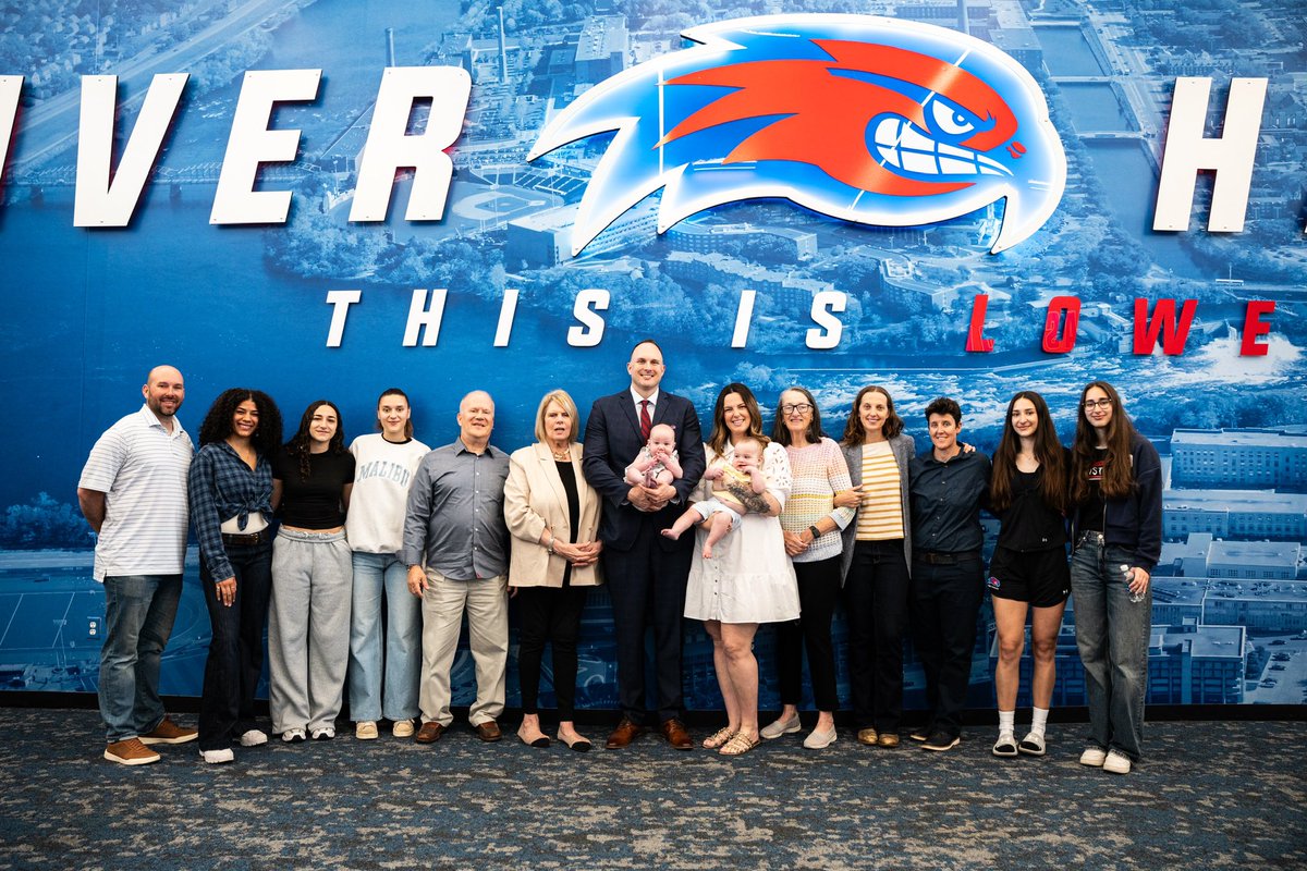 It was a great day, as we introduced Coach Plefka to River Hawk Nation!

#UnitedInBlue | #AEHoops