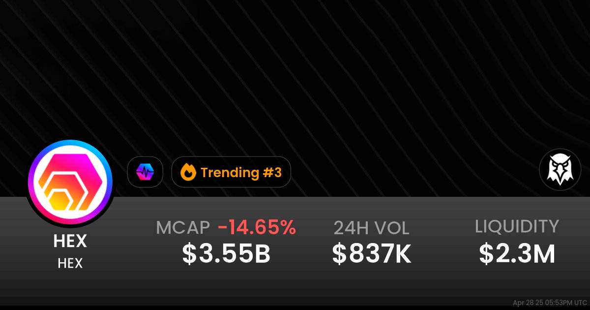 This is going to be $1 one day.    

Retweet if you hold $HEX.