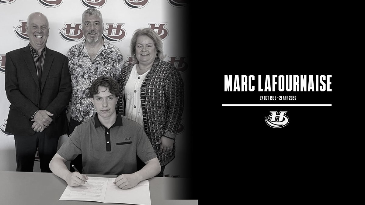 WHLHurricanes's tweet image. The Lethbridge Hurricanes are heartbroken by the passing of Marc Lafournaise, beloved father of Tyden Lafournaise. We send our thoughts and prayers to Tyden, his mother Elizabeth, his stepsister Megyn, and the entire Lafournaise family during this difficult time.