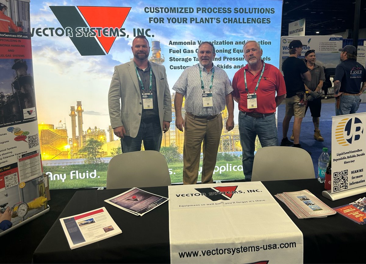 VectorSystemsUS's tweet image. Biogas Americas Conference 2025 in Denver, Colorado. #VectorSystemsUSA is excited to work with RNG and Biogas applications where we can integrate process solutions with our fuel gas expertise #RNG #NH3 #FuelGas #Emissions #processcontrol #altfuels #ABMA #pressurevessels