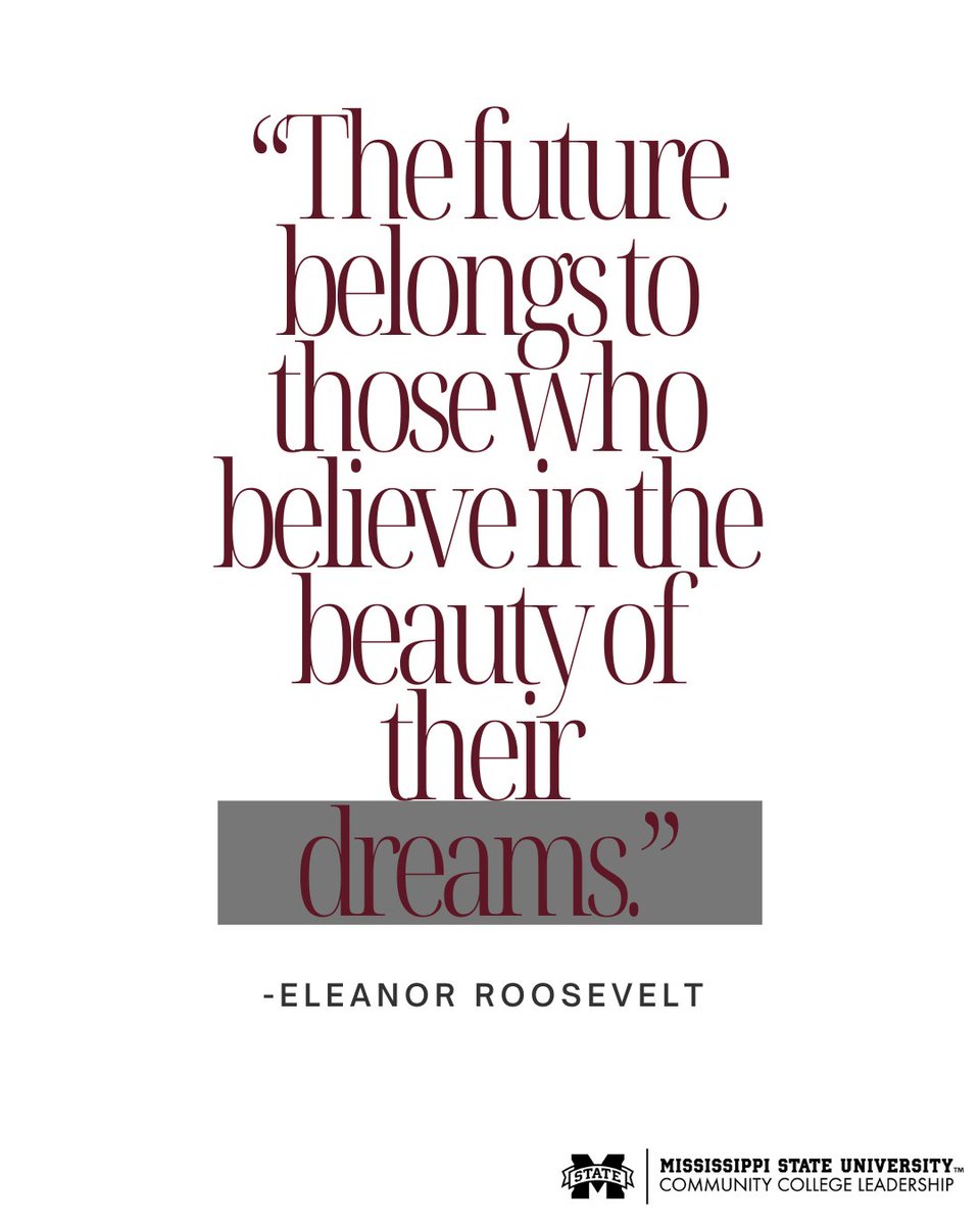 #MotivationMonday💡🧠
Here at #CCLeadership, we believe that leadership starts with a dream.
“The future belongs to those who believe in the beauty of their dreams.” — Eleanor Roosevelt
Dare to dream and become a leader!💭
