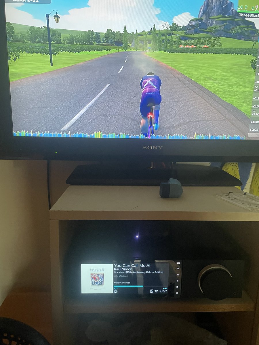 Zone 2 is the intensity that you can sing along to Paul Simon to!