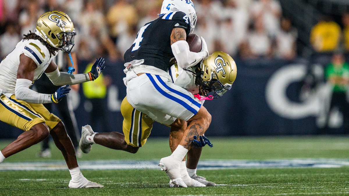 Georgia Tech Football (@georgiatechfb) on Twitter photo ๐ฅ๐๐ง๐จ๐ฅ๐ก๐๐ก๐ ๐๐ก ๐ฎ๐ฌ๐ฎ๐ฑ
4๏ธโฃ of our top 5 tacklers from 2024
<a href="/kyle_efford/">Kyle Efford</a>, <a href="/Ahmari_saucy/">A3โ๏ธ</a>, <a href="/clayton1lee/">Clayton โCPโ Powell-Lee</a> and <a href="/OmarDaniels_10/">OD 4</a> combined to make 2๏ธโฃ2๏ธโฃ9๏ธโฃ stops last season and are back for more in โ25.
#StingEm ๐ ๐ฅ๐๐ง๐จ๐ฅ๐ก๐๐ก๐ ๐๐ก ๐ฎ๐ฌ๐ฎ๐ฑ
4๏ธโฃ of our top 5 tacklers from 2024
<a href="/kyle_efford/">Kyle Efford</a>, <a href="/Ahmari_saucy/">A3โ๏ธ</a>, <a href="/clayton1lee/">Clayton โCPโ Powell-Lee</a> and <a href="/OmarDaniels_10/">OD 4</a> combined to make 2๏ธโฃ2๏ธโฃ9๏ธโฃ stops last season and are back for more in โ25.
#StingEm ๐