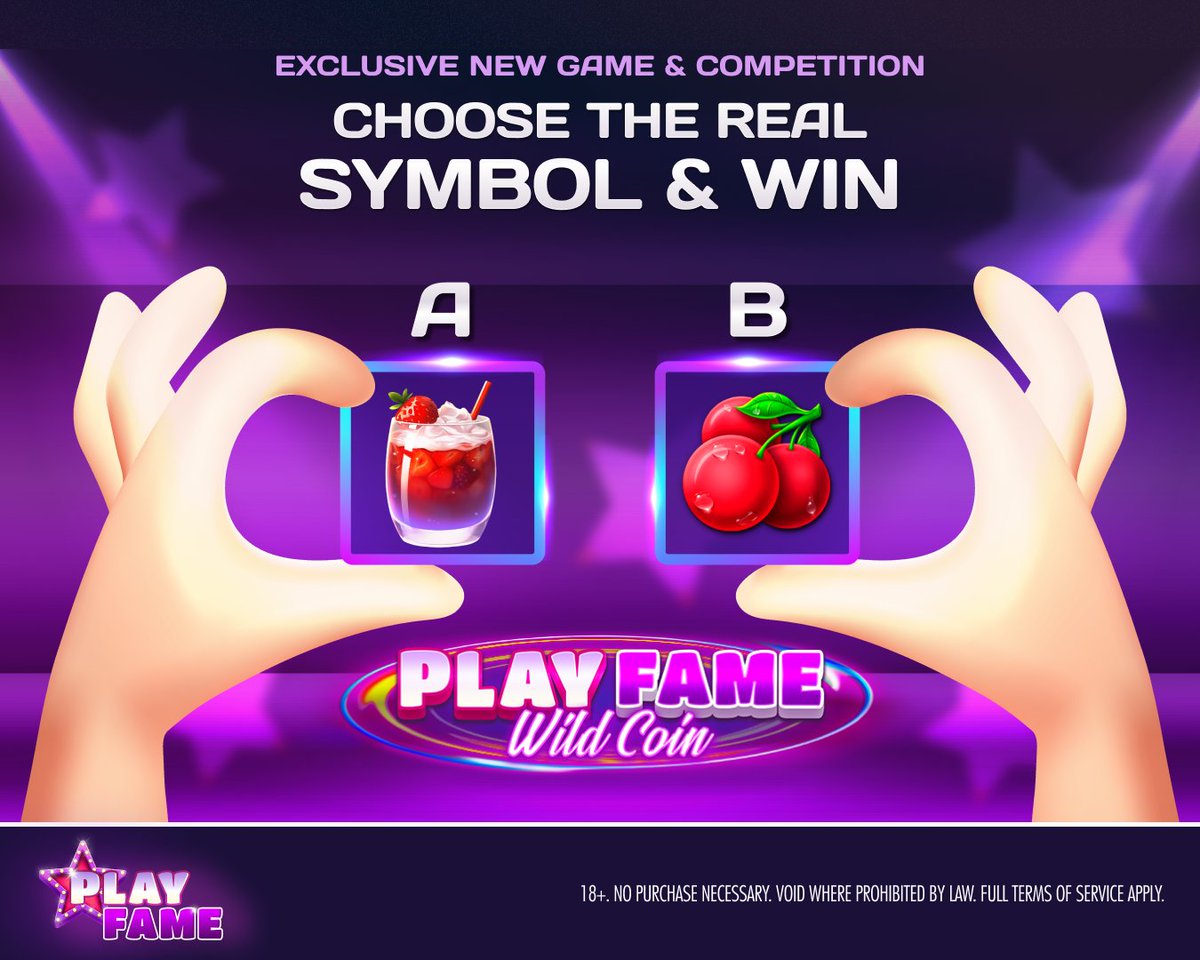playfamedotcom's tweet photo. ⭐COMPETITION🏆

PlayFame Wild Coin is here!🤩

Which of these 2 reel symbols is from the new game?

Comment + #FameCompetition to WIN GC 40,000 + FREE SC 20!

Ends April 28, 11:59PM PT

Play now, ONLY at #PlayFame social casino! https://t.co/2Y4dU5GM4h 📲

#fyp #viral #trending https://t.co/T0uN1xXCEy