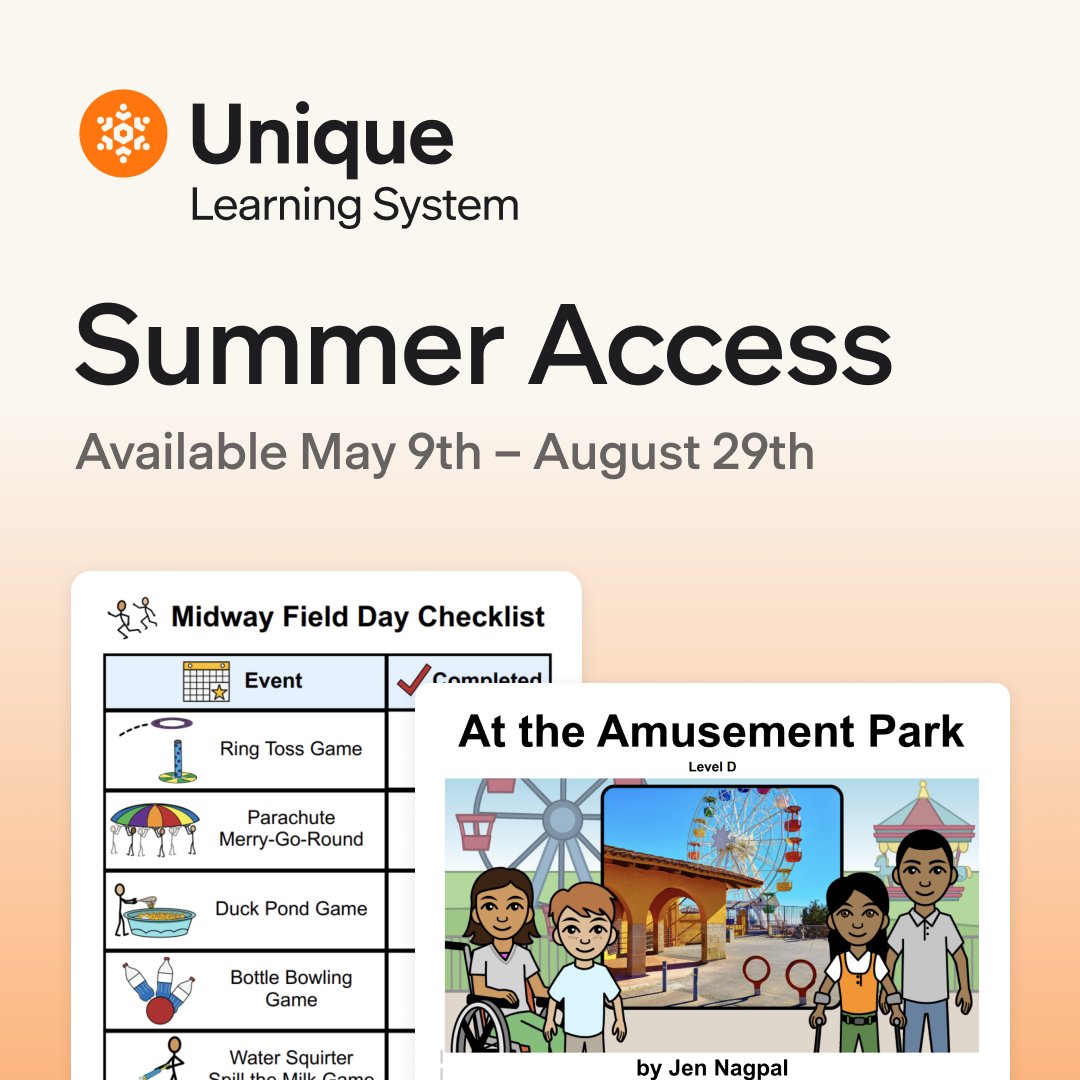 Enjoy Unique Learning System for FREE with Summer access from May 9th to August 29th, 2025. Choose your grade band and embark on an amazing educational adventure this summer! Don't miss out, opt in now from the 'My Information' page!