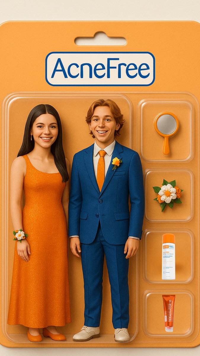 AcneFree's tweet image. Joining in and just in time for prom season '25🪩🧡
Who is your favorite prom couple?
#promseason #prom #prom2025 #acnefree #acnefreeskincare