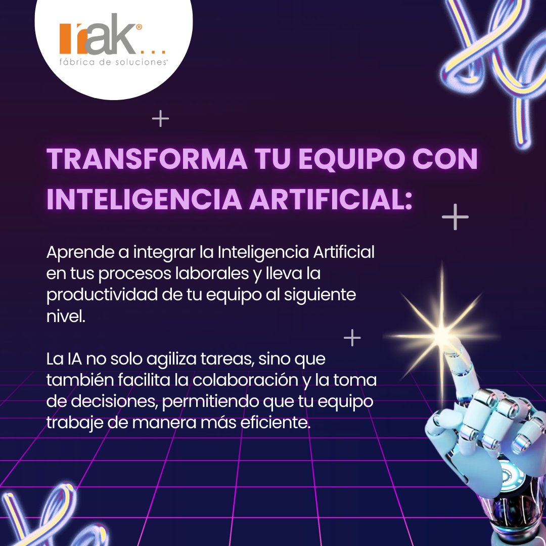 fabricarak's tweet photo. La inteligencia artificial transforma la forma en que trabajamos. Desde la automatización de procesos hasta la mejora en la toma de decisiones, descubre cómo implementar IA puede optimizar tu productividad y llevar tu trabajo al siguiente nivel.
#IAenElTrabajo https://t.co/a8P3yGTVHr