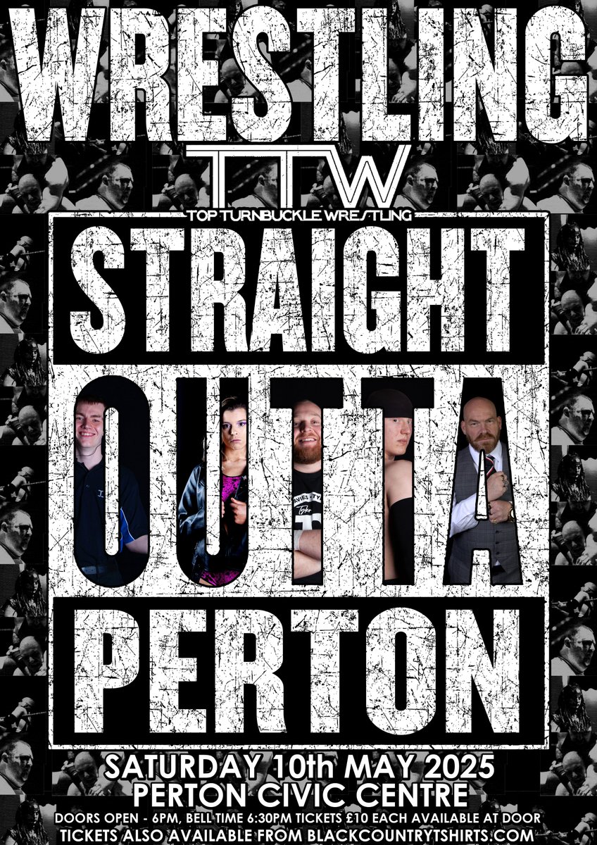 May 10th
Perton Civic Centre
Doors open 6pm, first bell 6.30pm