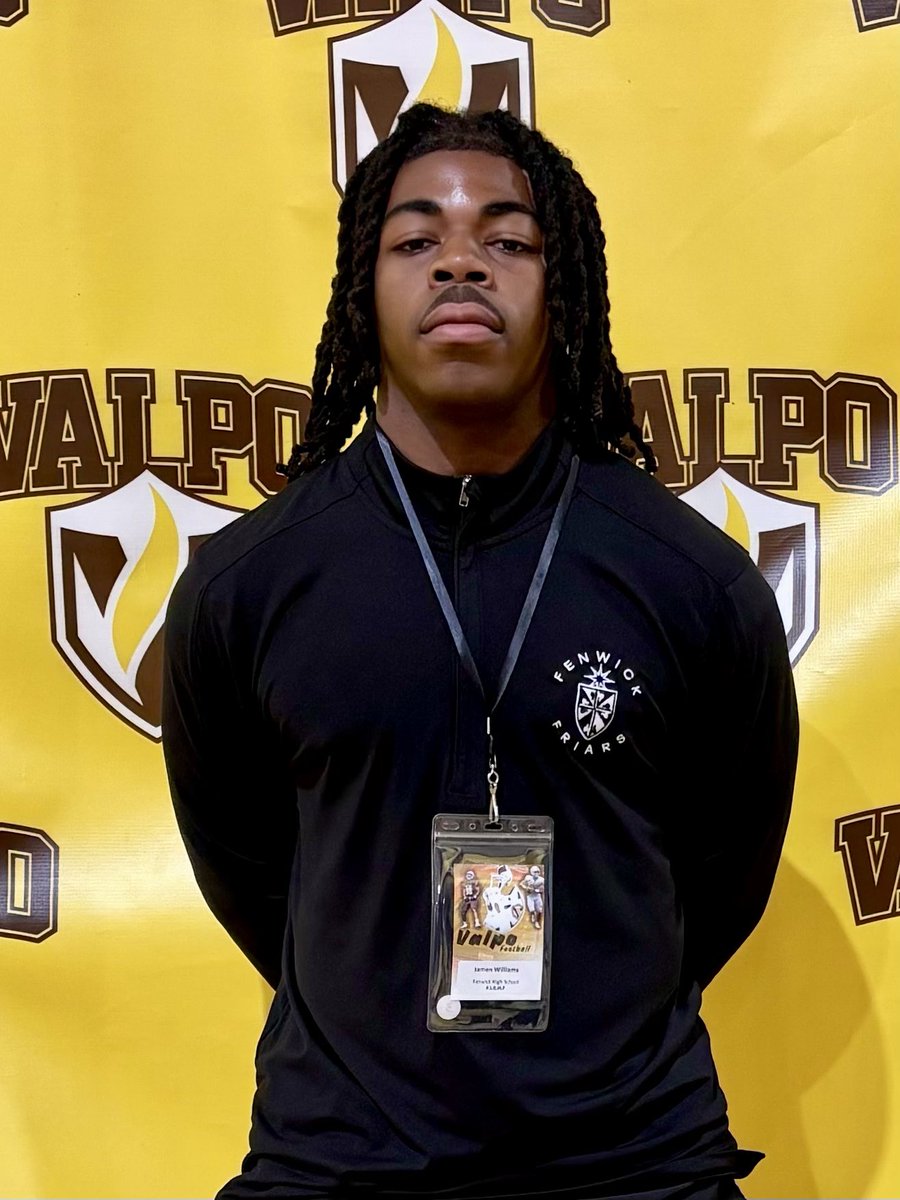 Jamen Williams Jr. (@jamen_williams) on Twitter photo Thank you <a href="/CoachGeiger_/">Coach TG</a> and <a href="/valpoufootball/">Valpo Football</a> for the great Junior Day and Spring Game visit. <a href="/CoachWaddle/">Andy Waddle</a> I enjoyed hearing about what F.I.G.H.T. means to your program. I will definitely be back for camp this summer. <a href="/FenwickFB/">Fenwick Football</a> <a href="/FenwickCoachB/">Matt Battaglia</a> <a href="/ThrowItDeep/">Throw It Deep</a> <a href="/QBHitList/">QBHitList.com</a> <a href="/EDGYTIM/">Timothy “EDGYTIM” OHalloran</a> Thank you <a href="/CoachGeiger_/">Coach TG</a> and <a href="/valpoufootball/">Valpo Football</a> for the great Junior Day and Spring Game visit. <a href="/CoachWaddle/">Andy Waddle</a> I enjoyed hearing about what F.I.G.H.T. means to your program. I will definitely be back for camp this summer. <a href="/FenwickFB/">Fenwick Football</a> <a href="/FenwickCoachB/">Matt Battaglia</a> <a href="/ThrowItDeep/">Throw It Deep</a> <a href="/QBHitList/">QBHitList.com</a> <a href="/EDGYTIM/">Timothy “EDGYTIM” OHalloran</a>