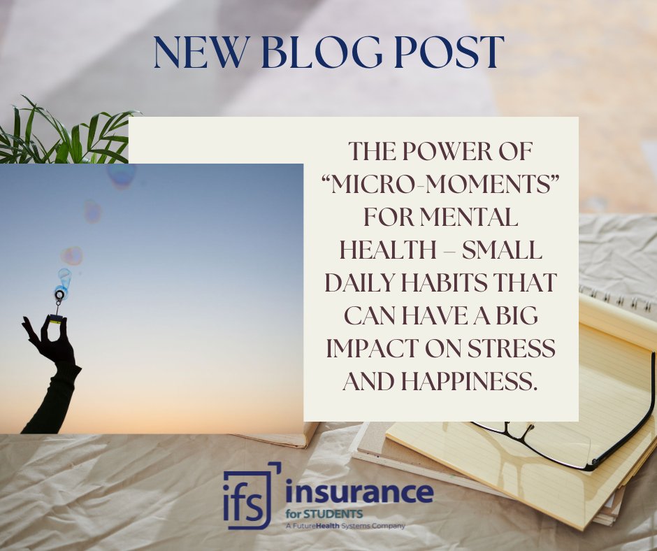 IFSInc1690's tweet photo. Small moments, big impact! 🌟

In the midst of busy college life, it’s the little things that can make the biggest difference. Quick, intentional habits can help boost happiness and lower stress.

Learn More: https://t.co/gMOLeeSMID 

#MentalHealthMatters #StudentWellness https://t.co/PWd1S91Hmi