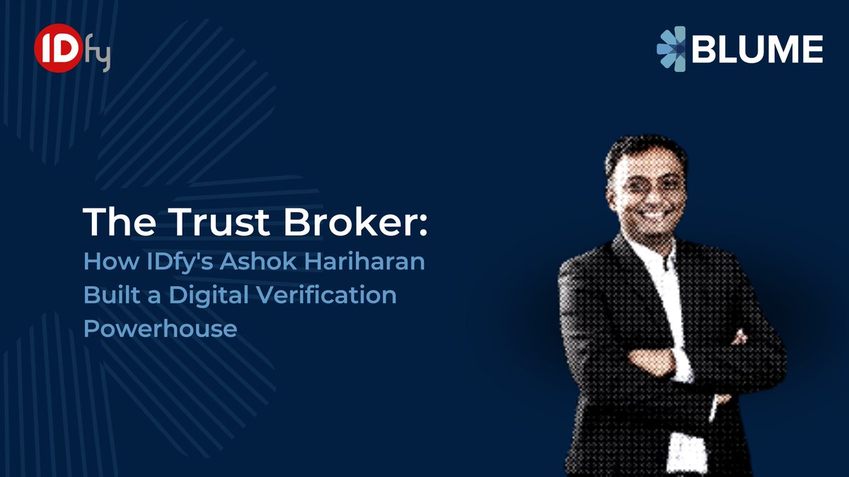 💡 From a question on identity to building India's leading digital verification powerhouse—this is how <a href="/ashoknh/">Ashok Hariharan</a> built <a href="/getidfyed/">IDfy</a>  into a Rs 200 Cr topline digital powerhouse.

In 2010, Ashok Hariharan was looking for an apartment in Mumbai. Seemingly unimpressed with Ashok’s