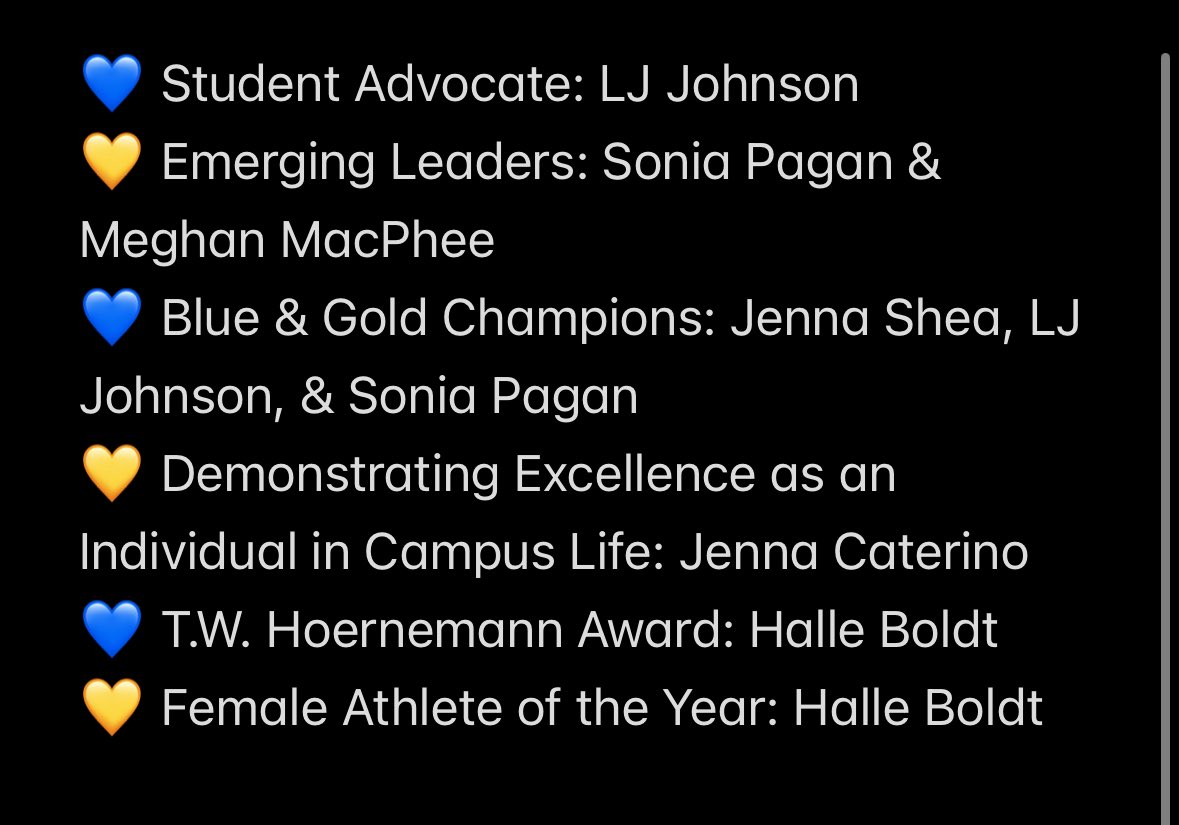 💙💛 Lakeland University Blue &amp; Gold Awards 2025 💛💙

WBB was well represented at this event. Members of our squad organized/ran the event, presented awards, student guest speaker, &amp; won some really amazing awards. Congrats everyone— you all continue to make us proud.