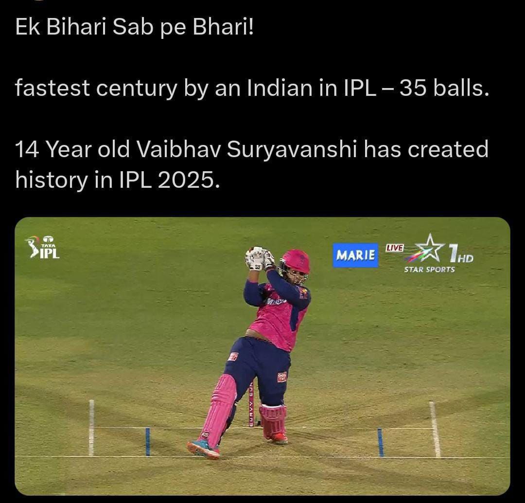 ExpertPal's tweet photo. आयु का कोई महत्व नहीं होता — चाहे क्रिकेट हो, परीक्षा हो या जीवन। प्रतिभा ही सबसे महत्वपूर्ण होती है।" https://t.co/SXSPIJtCHe