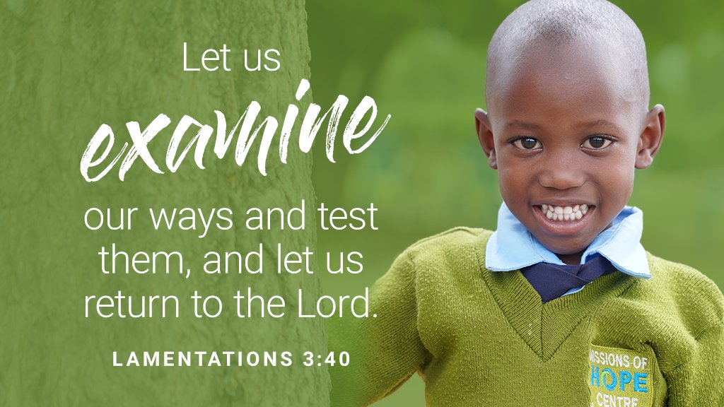 In the middle of life’s busyness or brokenness, there’s always an open invitation to return to Him.  ❤️

“Let us examine our ways and test them, and let us return to the Lord."

- Lamentations 3:40