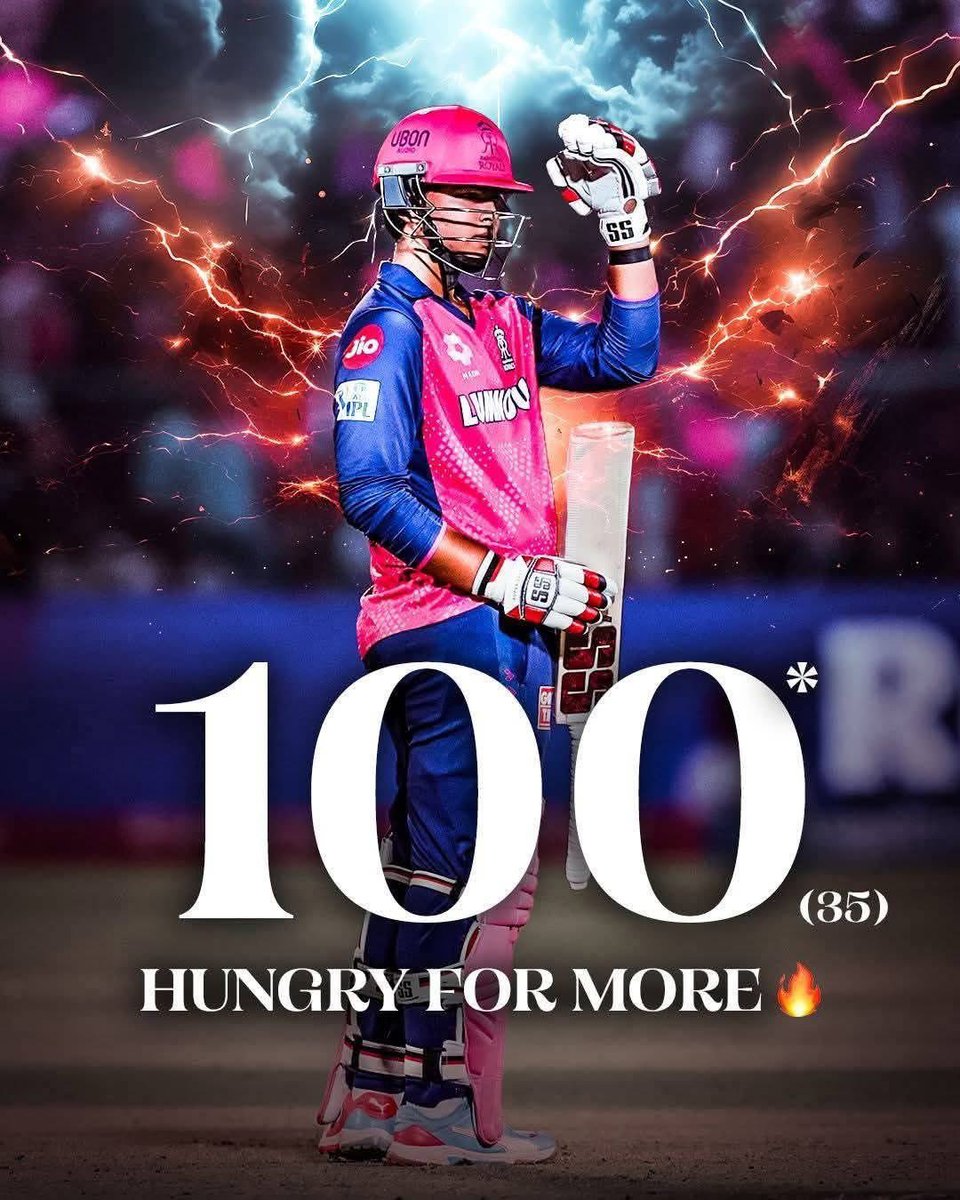 वैभव सूर्यवंशी,
17 गेंद पर ही 50 जड़ दिए,

जियो शेर,

#RRvGT